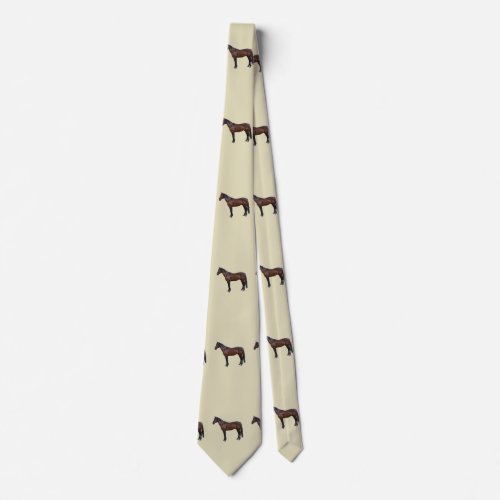 Morgan Horse in Profile Neck Tie