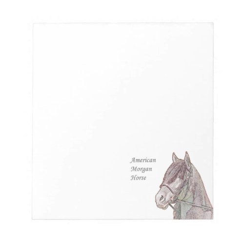 Morgan Horse Notepad