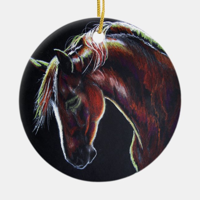 Morgan Horse Ornament (Front)