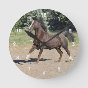 Morgan Horse Running Wall Clock