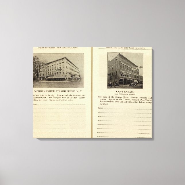 Morgan House, Van's Garage, Poughkeepsie Canvas Print (Front)