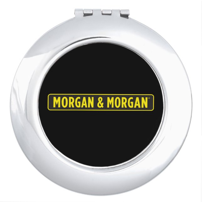 Morgan & Morgan Small Round Button Compact Mirror (Front)