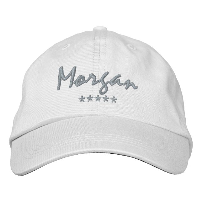 Morgan Name Embroidered Baseball Cap (Front)
