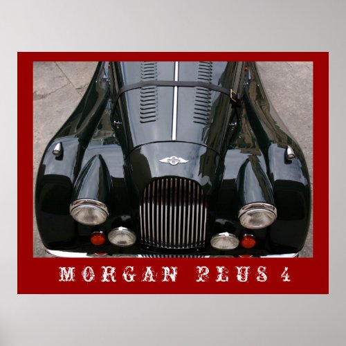 Morgan Plus 4 _ Classic Car Poster