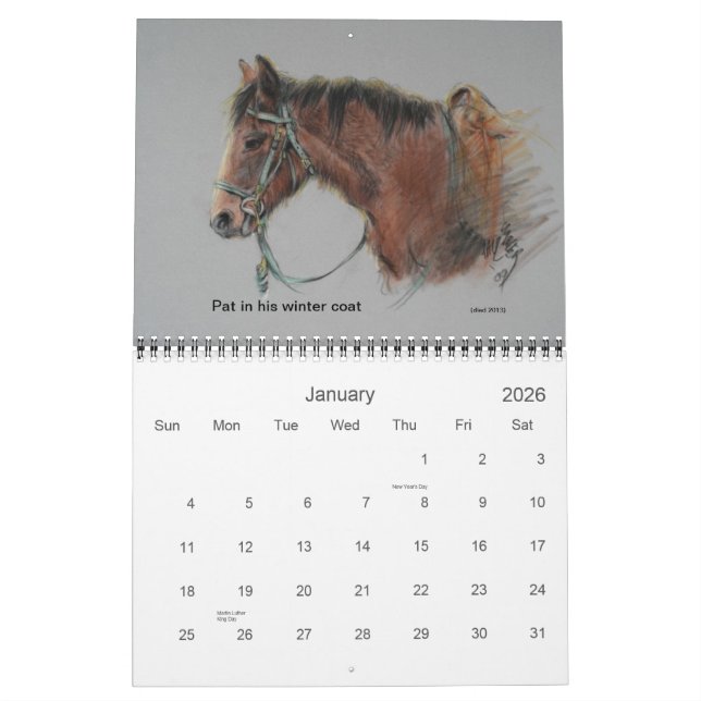 Morgan Ranch Horses of Point Reyes Nat'l Seashore Calendar (Jan 2026)