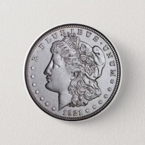 Morgan Silver Dollar Button