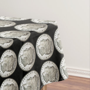 Morgan Silver Dollar Coin Show Tablecloth
