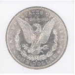 Morgan Silver Dollar Eagle Statuette<br><div class="desc">A Choice Brilliant Uncirculated,  MS64 Morgan Silver Dollar reverse side. "S" Mint mark means this late 1800's coin was minted at the San Francisco Mint.</div>