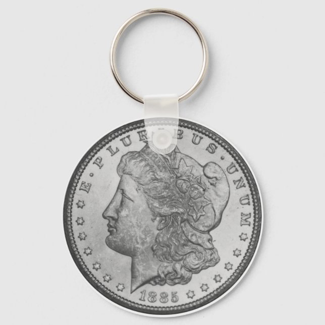 Morgan Silver Dollar Keychain (Front)