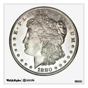 Morgan Silver Dollar Wall Decal