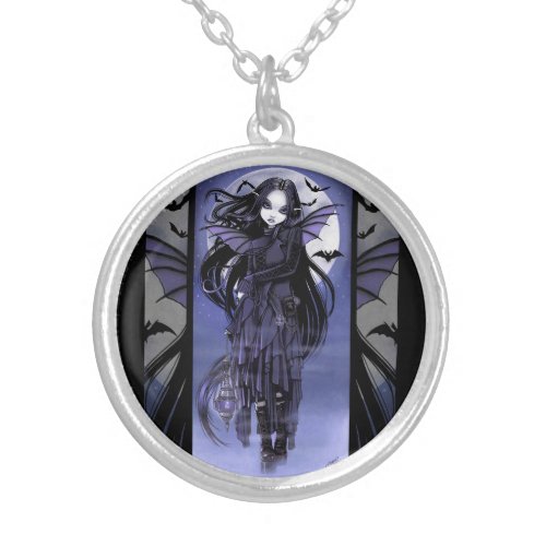 Morgan Vampire Moon Gothic Bat Fairy Necklace