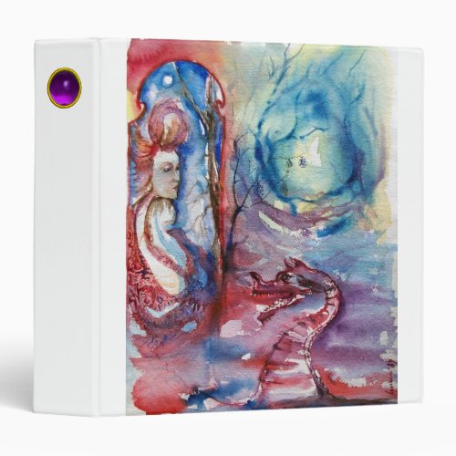 MORGANA LE FAY Arthurian Legend Watercolor Fantasy Binder