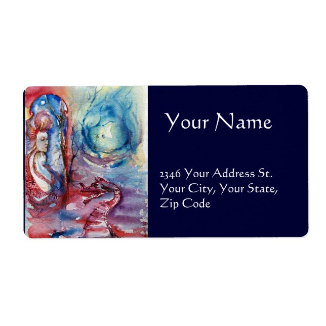 MORGANA / Magic and Mystery ,Pink Blue Fantasy Label (Front)