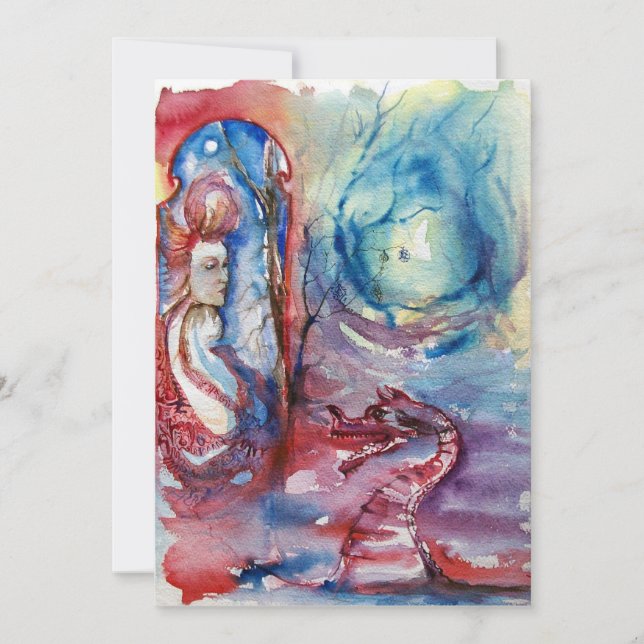 MORGANA , pink blue Invitation (Front)