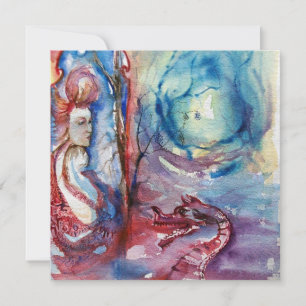 MORGANA , pink blue Invitation