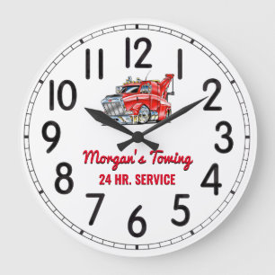 Morgan's 24-Hour Towing Large Clock