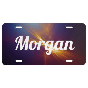 Morgan's Light License Plate