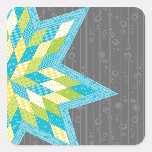 Morgan's Star Square Sticker (Front)