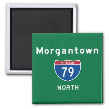 Morgantown 79 Magnet by TurnRight at Zazzle