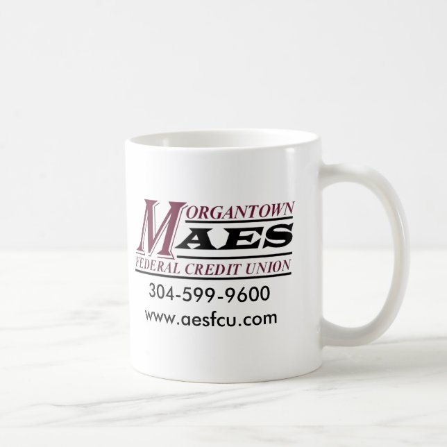 Morgantown aesfcu mug, 2 sides coffee mug (Right)