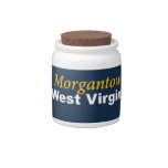 Morgantown, West Virginia Candy Jar at Zazzle