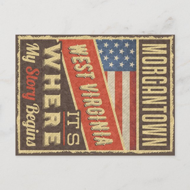 Morgantown West Virginia Postcard (Front)