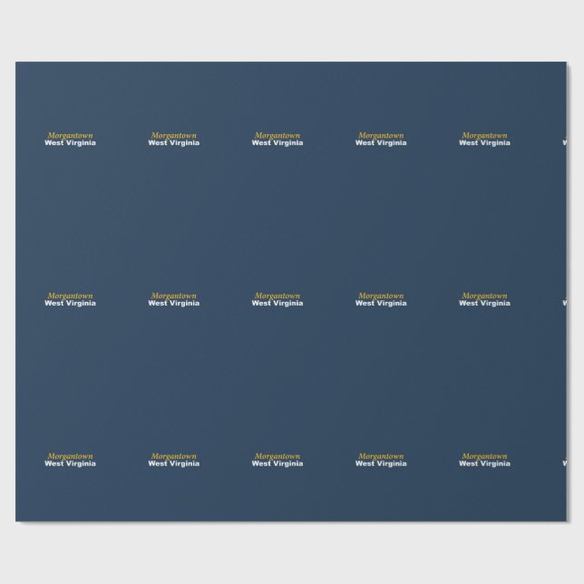 Morgantown, West Virginia Wrapping Paper (Flat)
