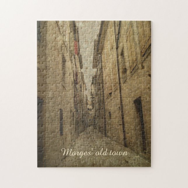 Morges' old town jigsaw puzzle (Vertical)