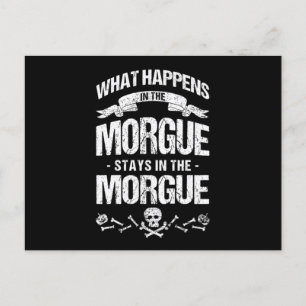 Morgue Embalmer Funeral Director Cemetery Gift Postcard