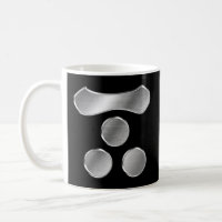 Mori Clan Kamon Silver Chrome Coffee Mug