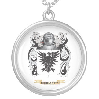 Moriarty Coat of Arms (Family Crest) Silver Plated Necklace