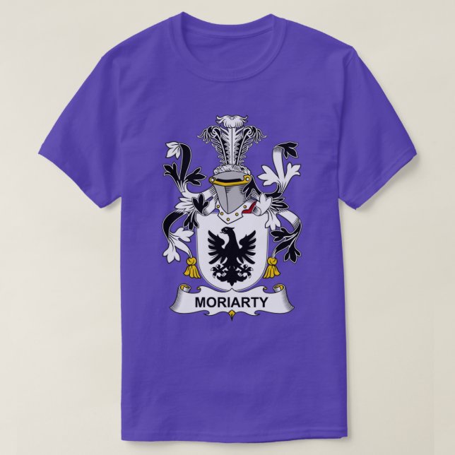 Moriarty Coat of Arms Family Crest  T-Shirt (Design Front)