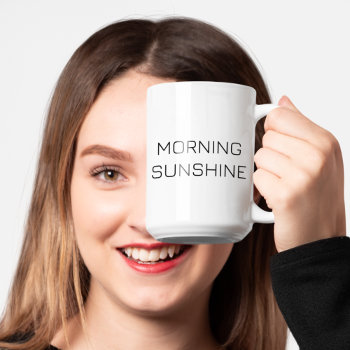 Moring Sunshine | Modern  Minimalist Style Mug by HasCreations at Zazzle