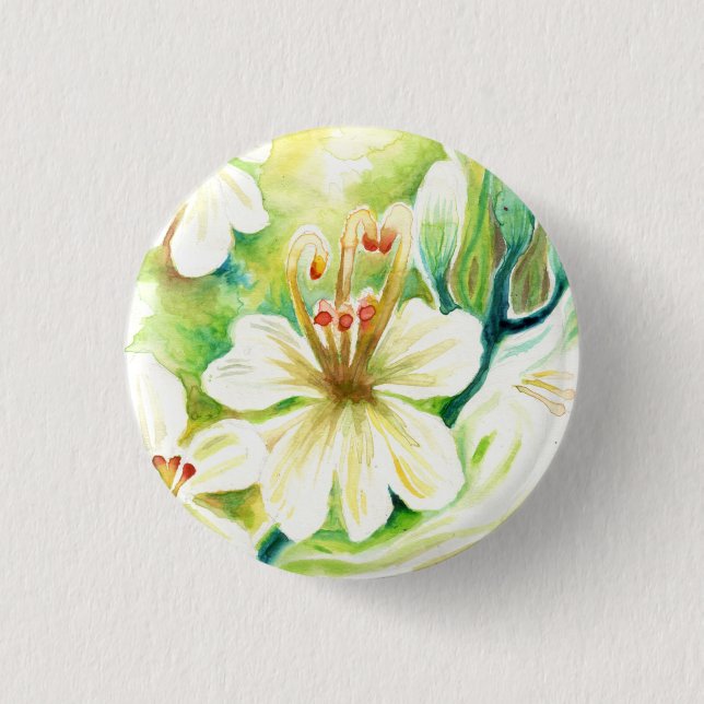 Moringa flowers button (Front)
