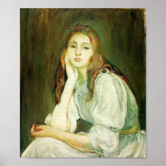 morisot_julie_daydreaming_1894 poster