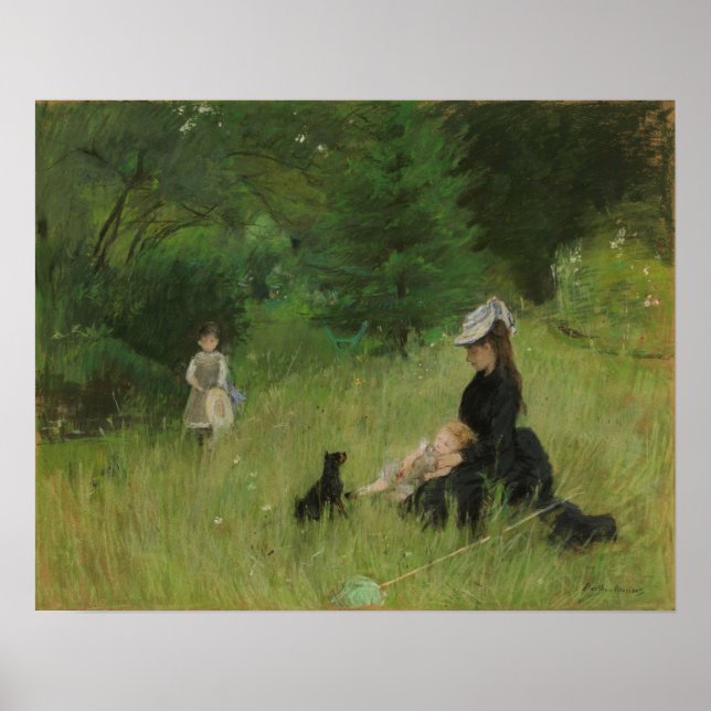 Morisot - On The Lawn 1874 Poster (Front)