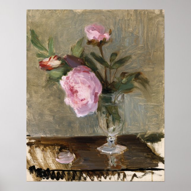 Morisot - Peonies 1869 Poster (Front)