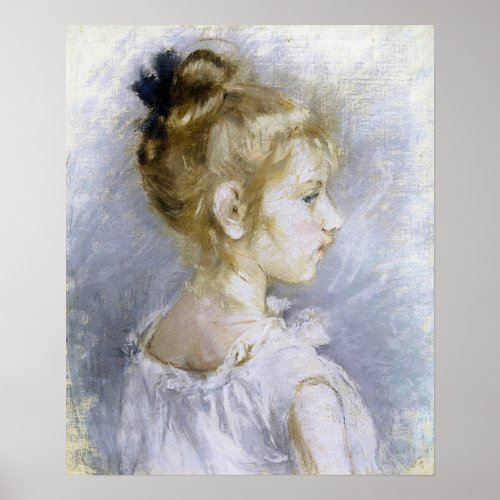 Morisot _ Portrait Of Blanche Pontillon 1877 Poster