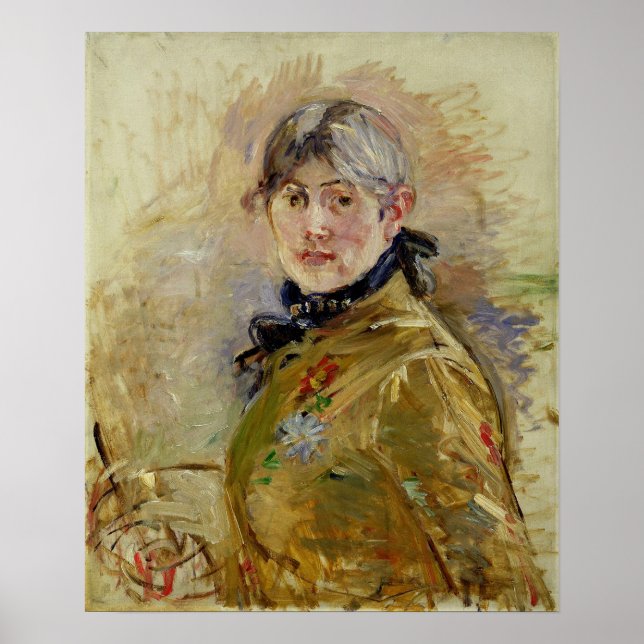 Morisot - Self Portrait Poster (Front)