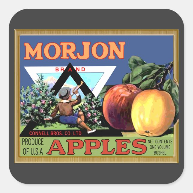 Morjon Apples Square Sticker (Front)