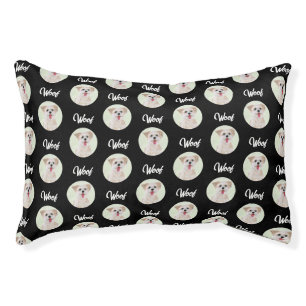 Morkie Black Pet Bed Round Image