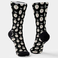 Morkie Black Socks Round Image