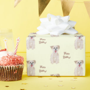 Morkie Customizable Wrapping Paper