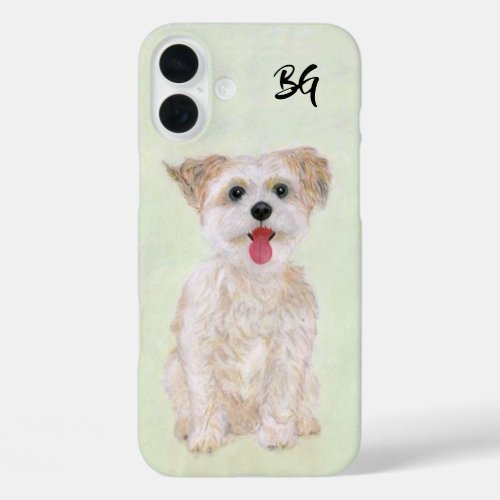 Morkie Dog Barely There iPhone 16 Plus Case