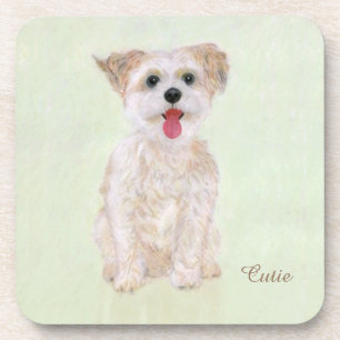Morkie Dog Beverage Coaster