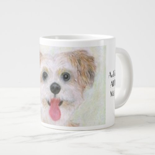 Morkie Dog Close Up Jumbo Coffee Mug