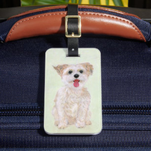 Morkie Dog Luggage Tag