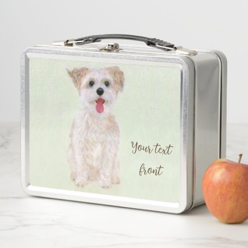 Morkie Dog Metal Lunch Box