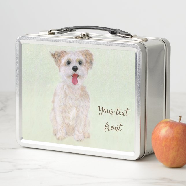 Morkie Dog Metal Lunch Box (In Situ)