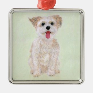 Morkie Dog Ornament
